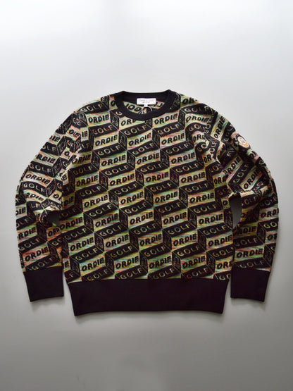 Dépêche Geometry Jacquard Knit | MEN / BLACK