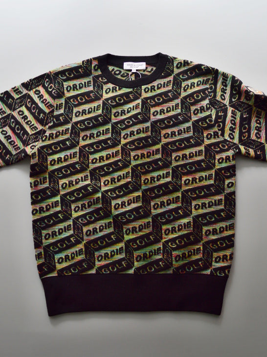 Dépêche Geometry Jacquard Knit | MEN / BLACK