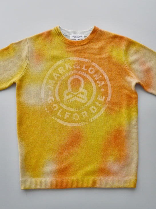 Eclipse Camo Cashmere Knit | MEN / ORANGE