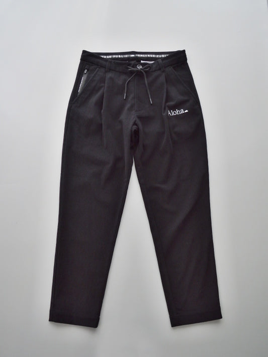 SVKA4026［サルベージパブリックコレパ］ウカコーデュロイトラウザーズ / BLACK