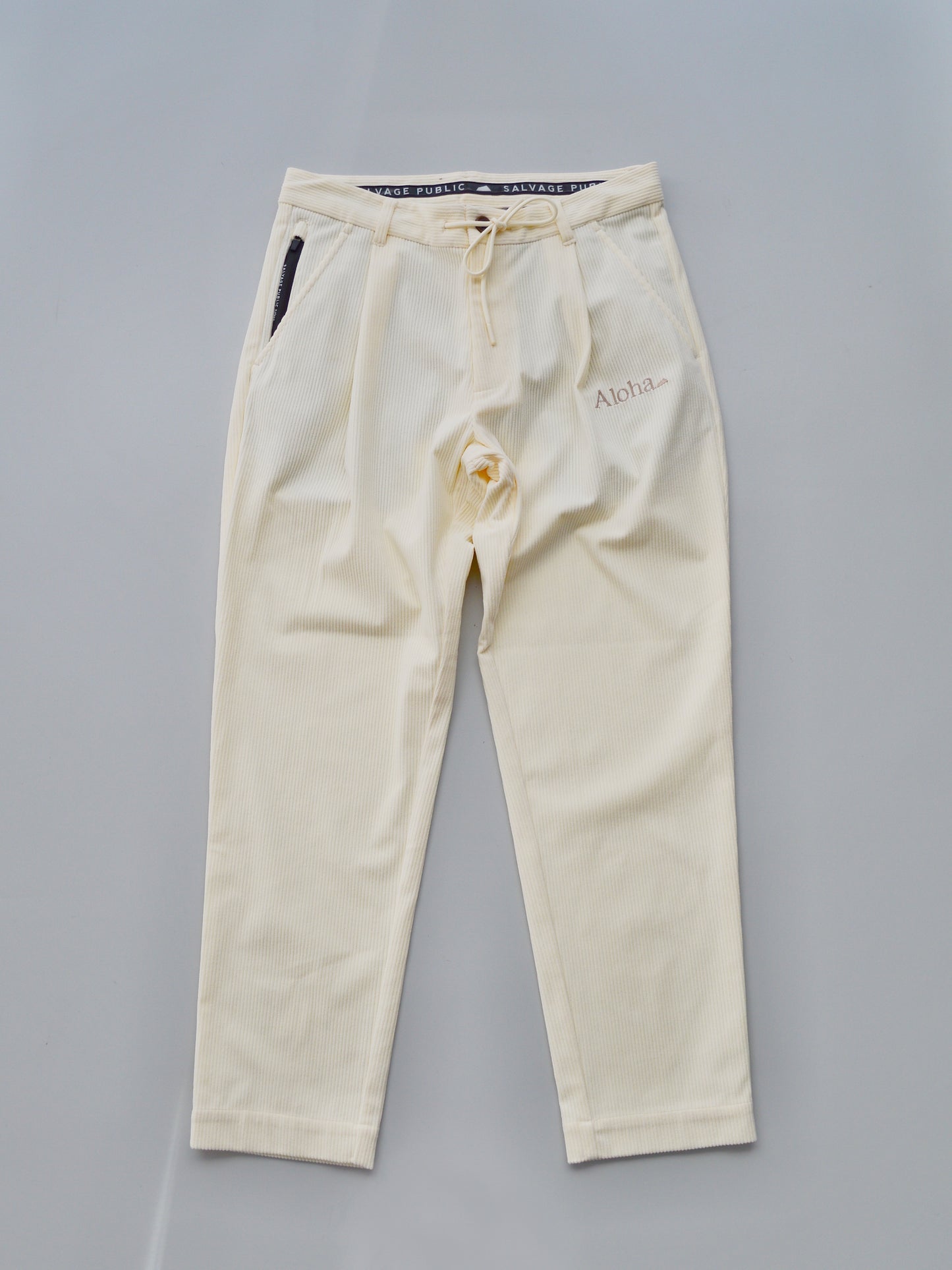 SVKA4026［サルベージパブリックコレパ］ウカコーデュロイトラウザーズ / IVORY