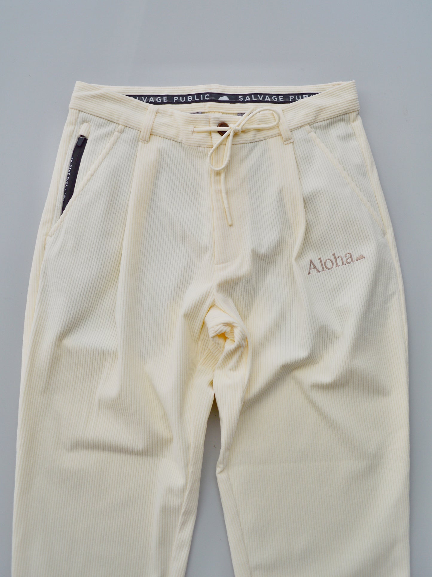 SVKA4026［サルベージパブリックコレパ］ウカコーデュロイトラウザーズ / IVORY