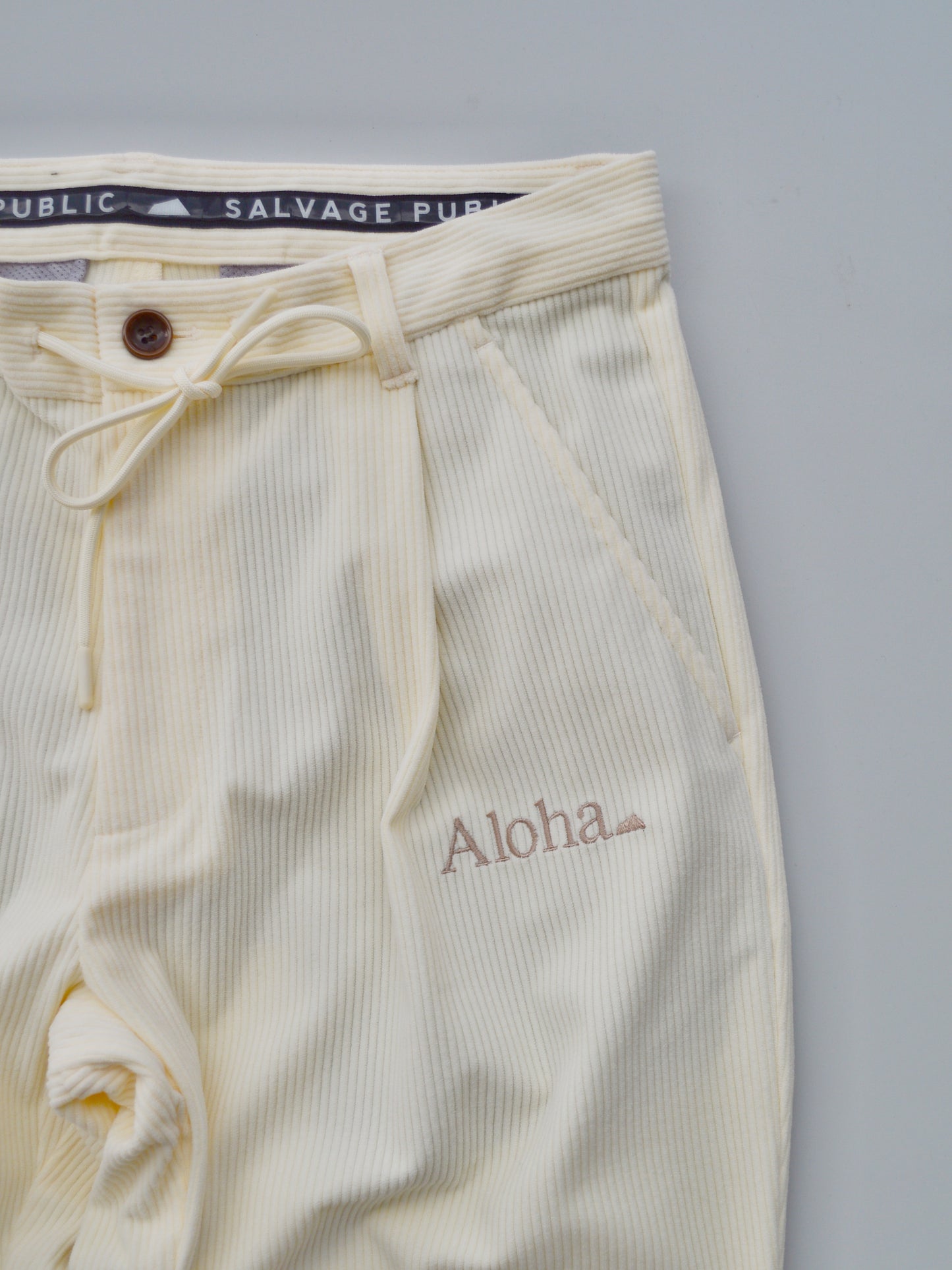 SVKA4026［サルベージパブリックコレパ］ウカコーデュロイトラウザーズ / IVORY