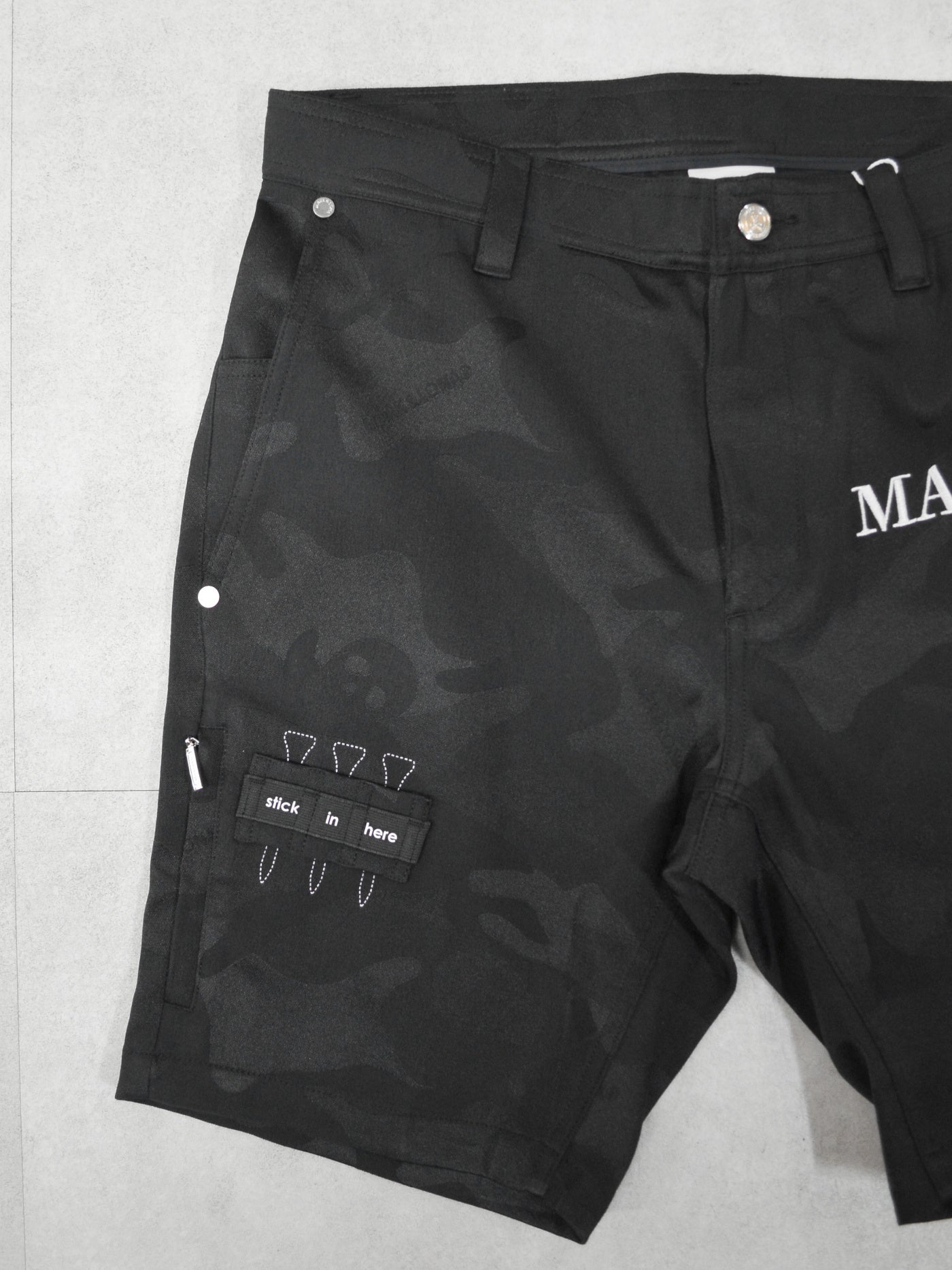 Gauge Utility Camo Jacquard Shorts | MEN / BLACK