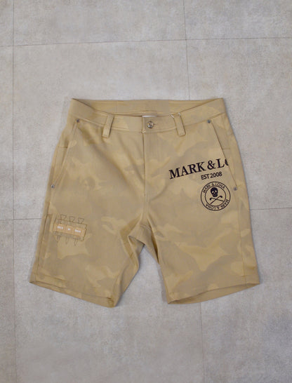 Gauge Utility Camo Jacquard Shorts | MEN / BEIGE
