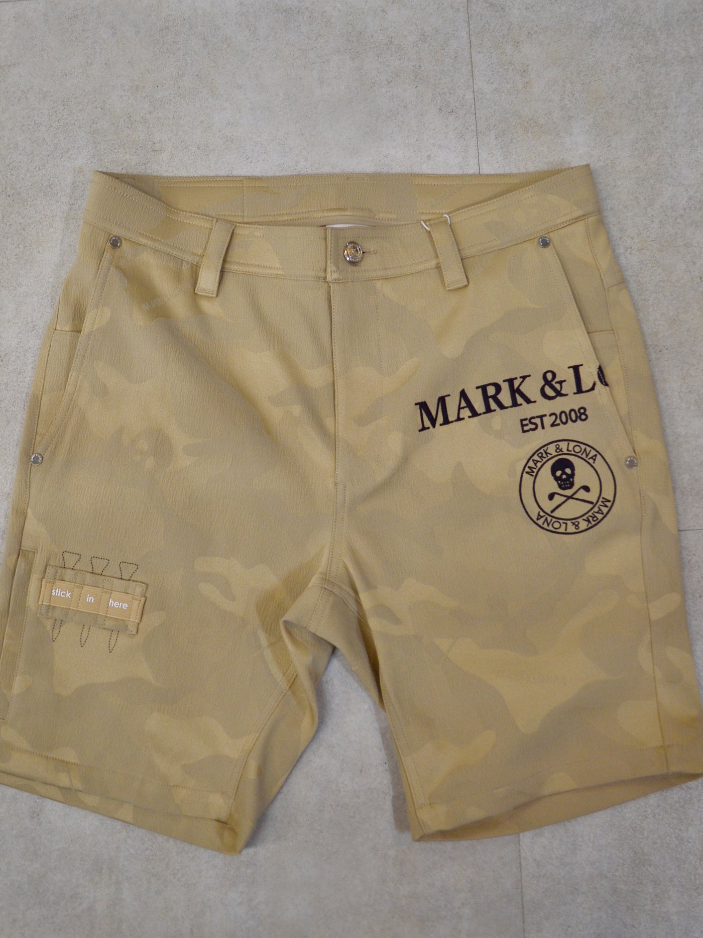 Gauge Utility Camo Jacquard Shorts | MEN / BEIGE