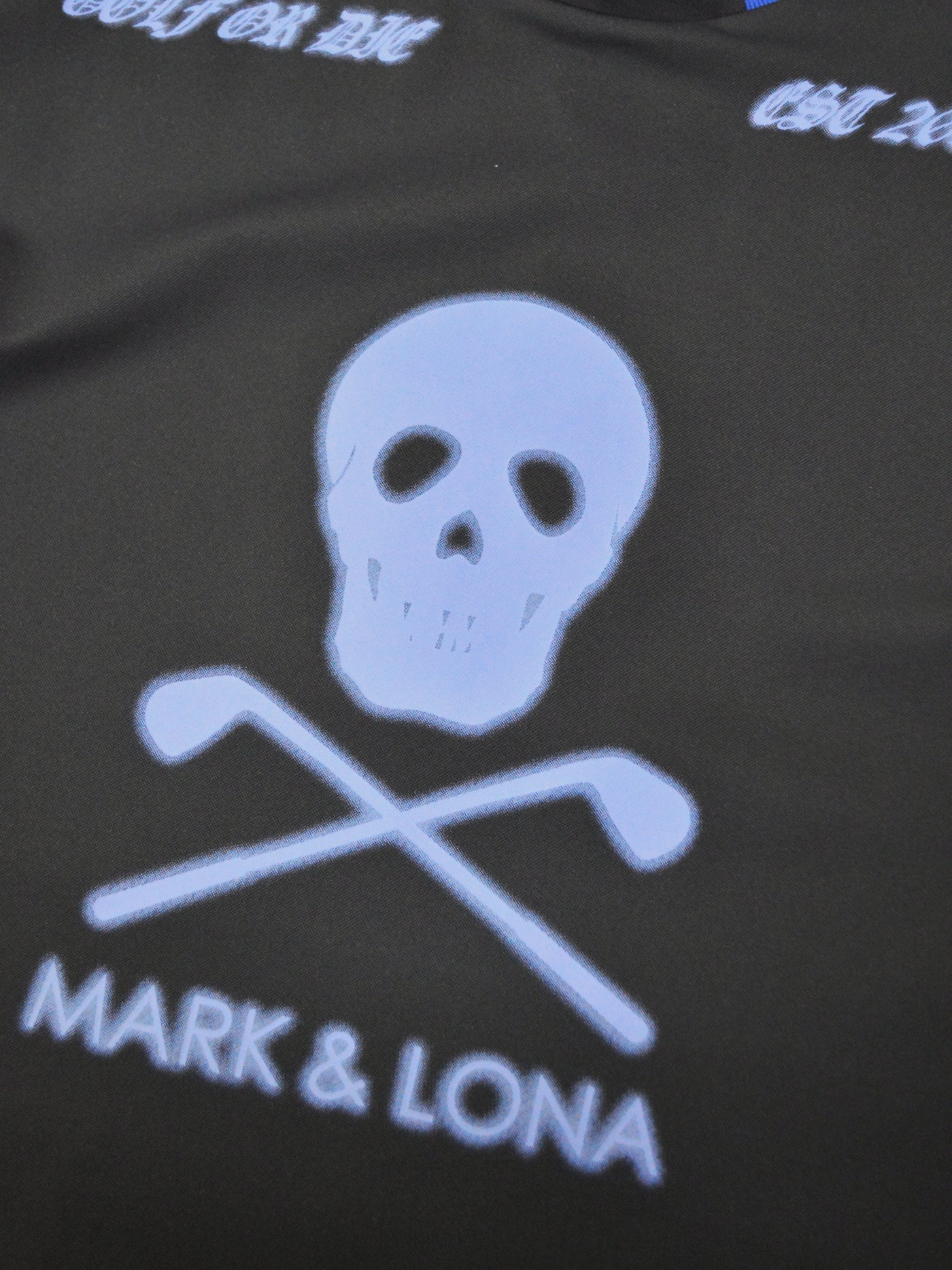 Icon Skull Stretch Nylon Piqué Mock | MEN / NAVY