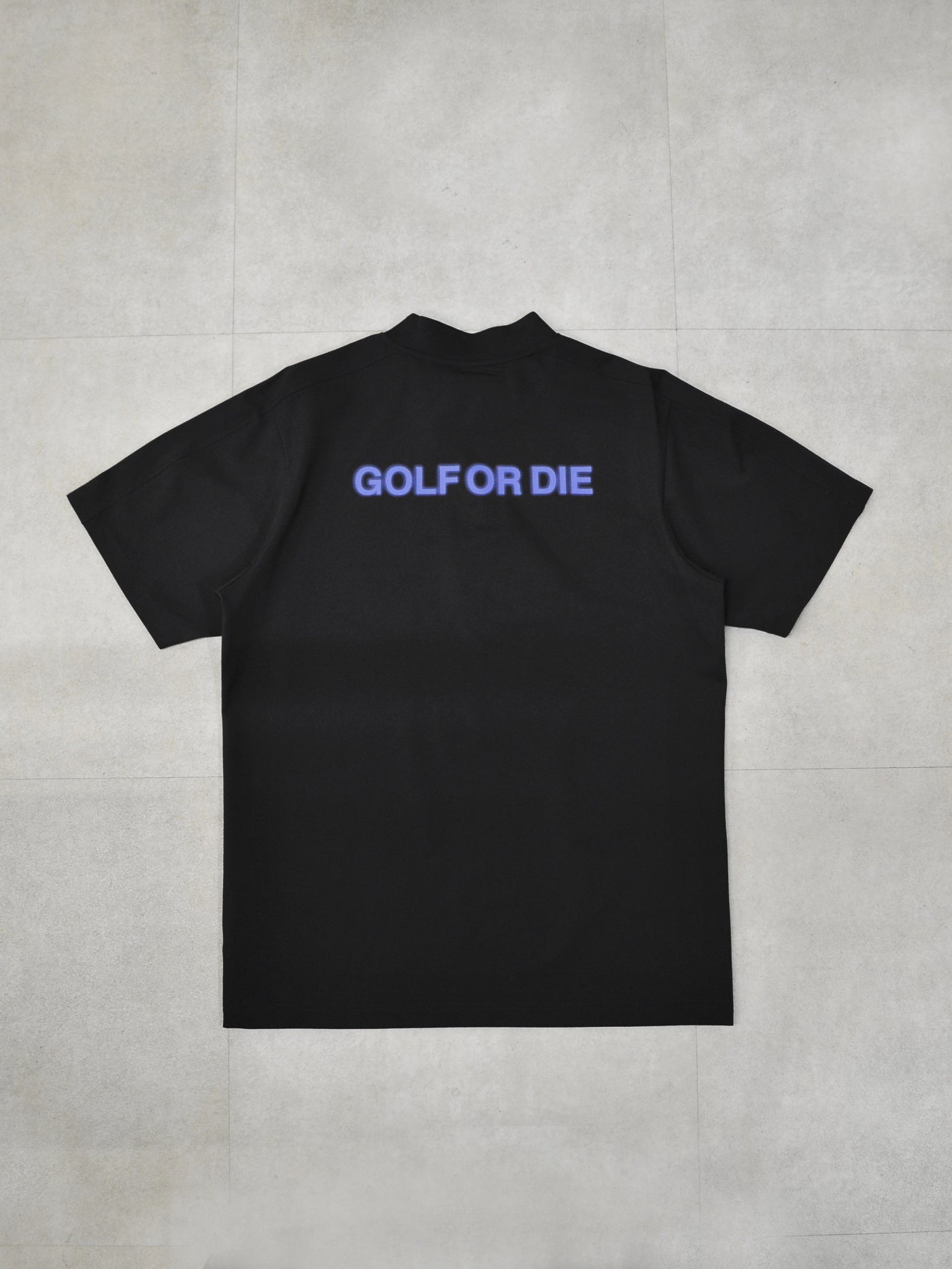 Icon Skull Stretch Nylon Piqué Mock | MEN / NAVY