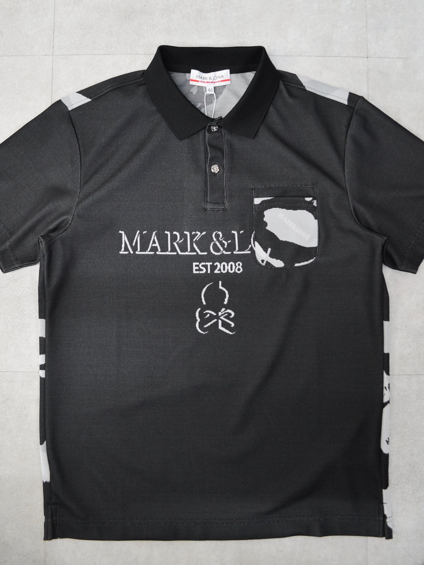 Gauge Camouflage Jacquard Polo | MEN / BLACK