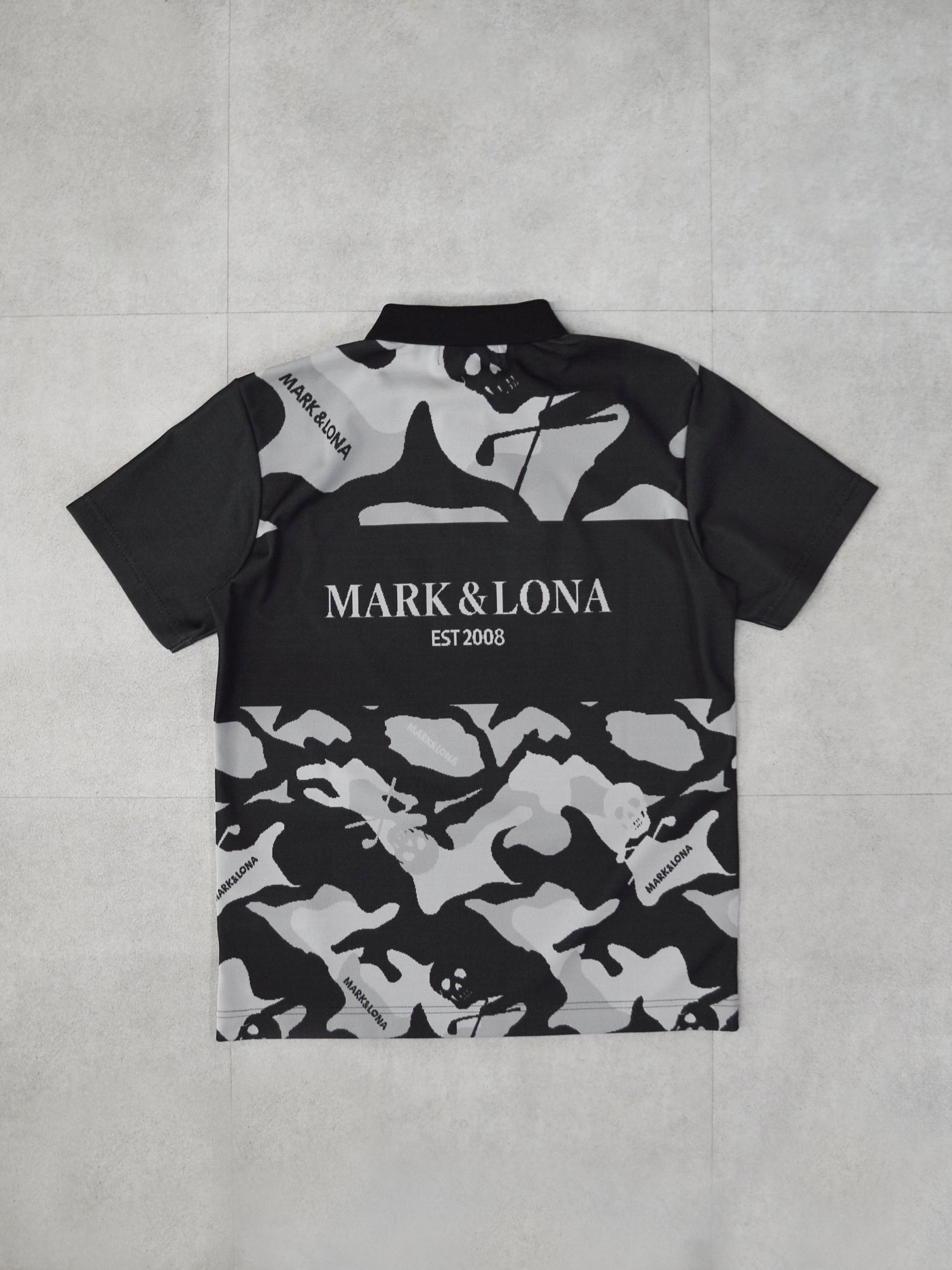 Gauge Camouflage Jacquard Polo | MEN / BLACK