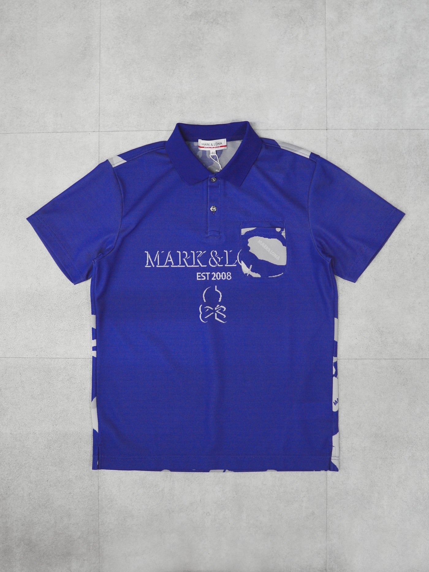 Gauge Camouflage Jacquard Polo | MEN / BLUE