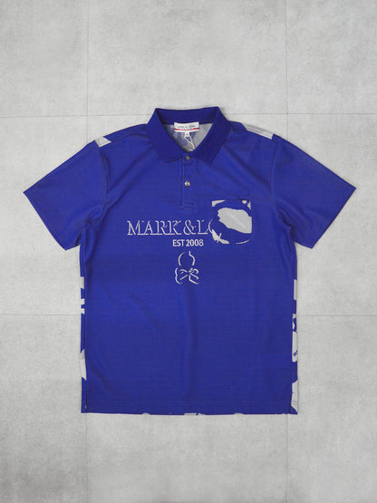 Gauge Camouflage Jacquard Polo | MEN / BLUE
