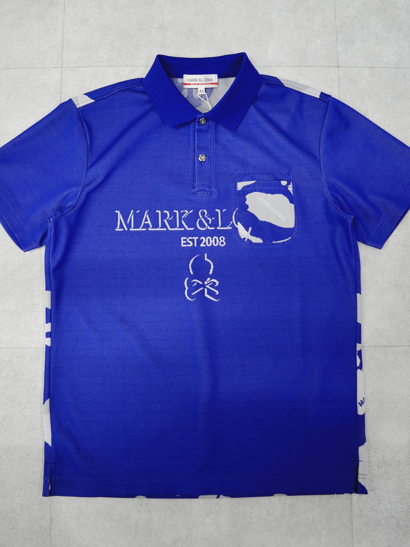 Gauge Camouflage Jacquard Polo | MEN / BLUE