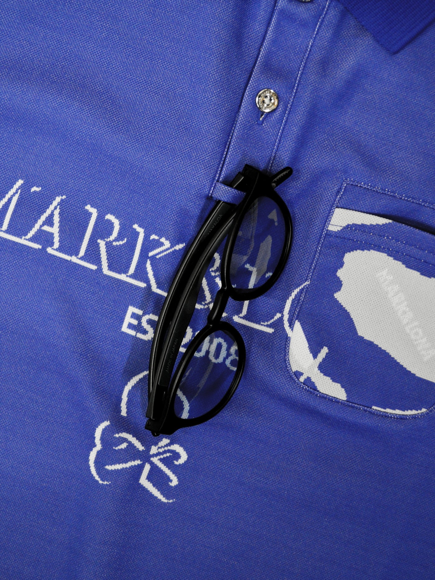 Gauge Camouflage Jacquard Polo | MEN / BLUE