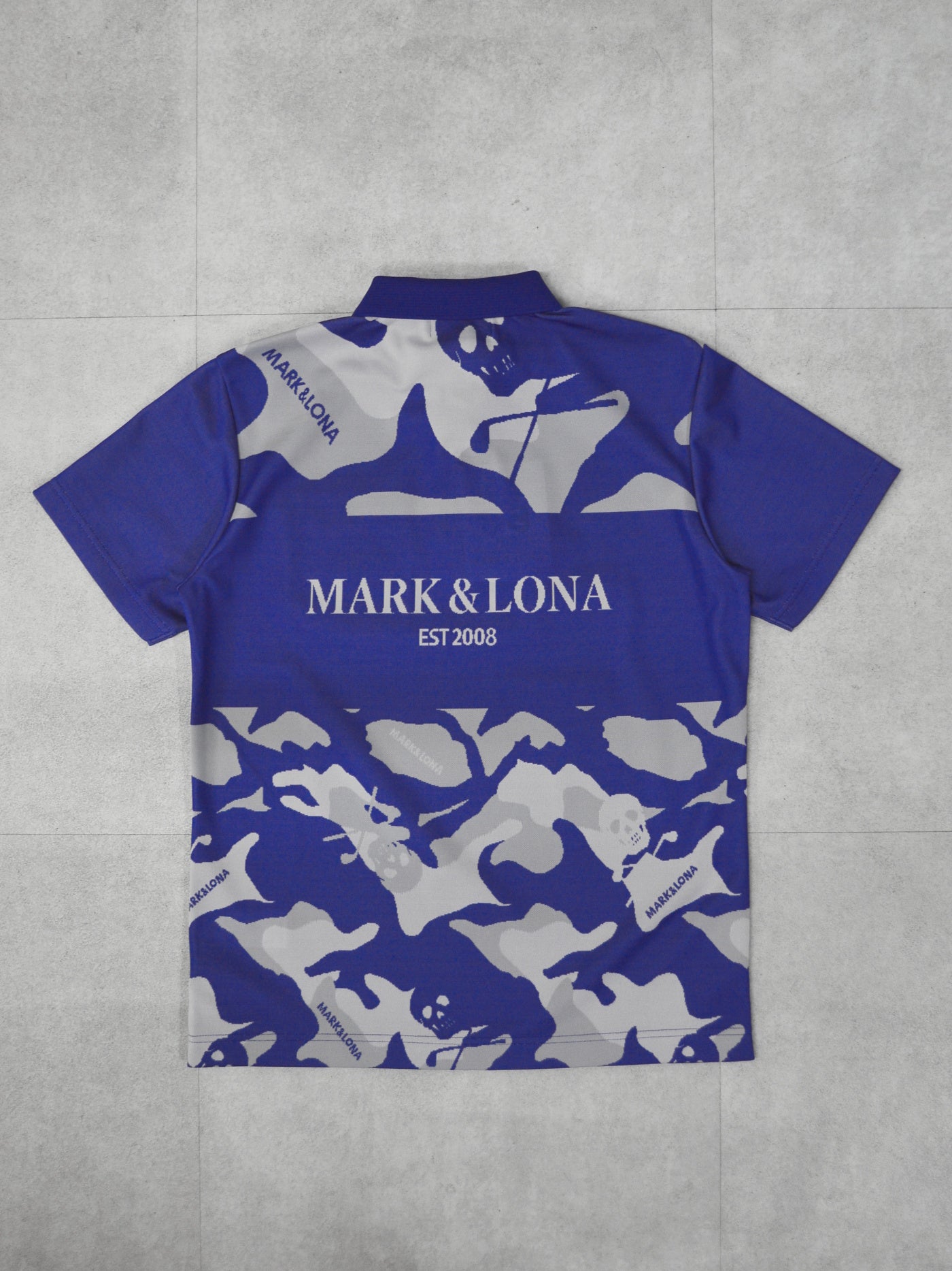 Gauge Camouflage Jacquard Polo | MEN / BLUE