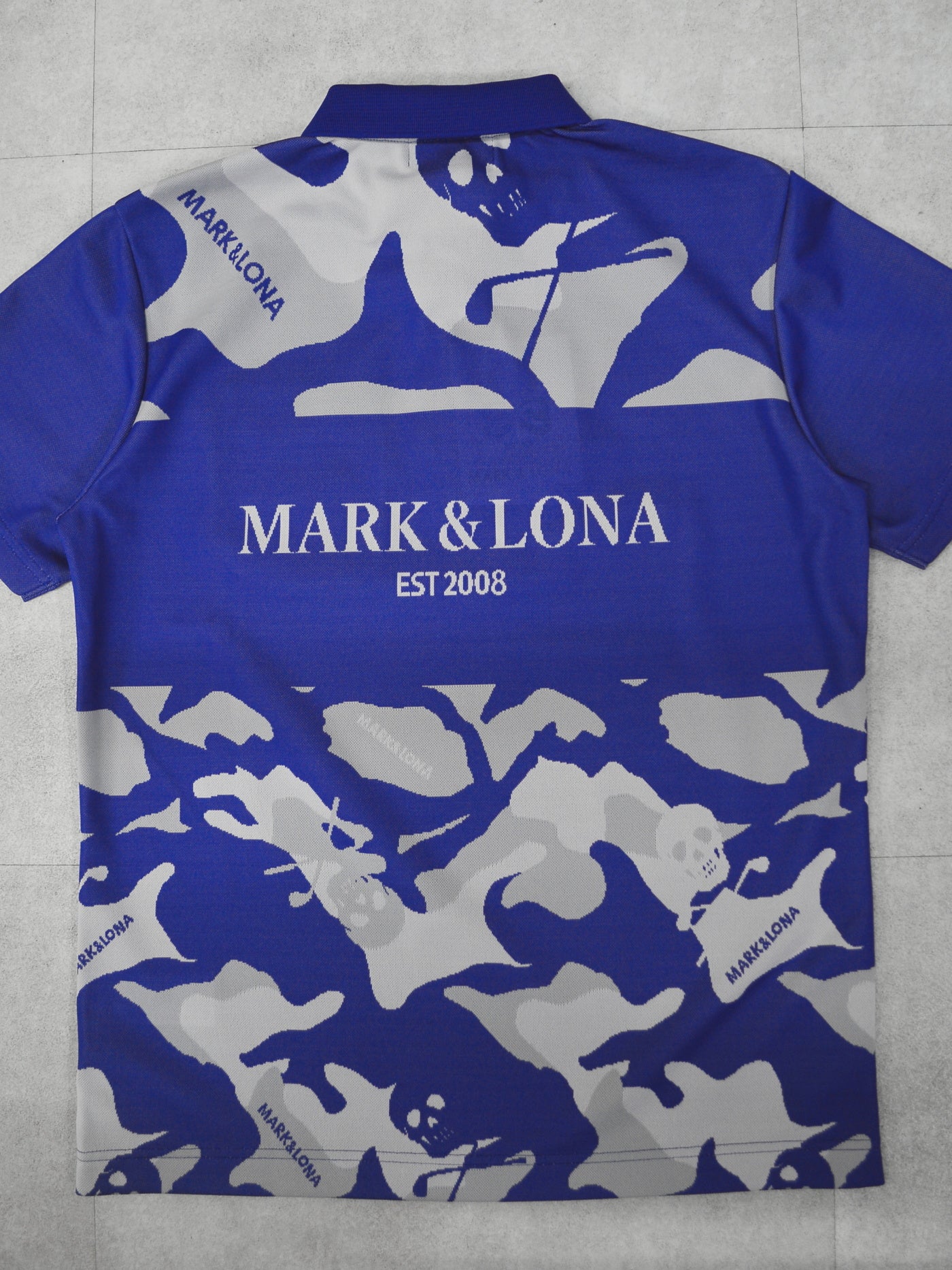 Gauge Camouflage Jacquard Polo | MEN / BLUE