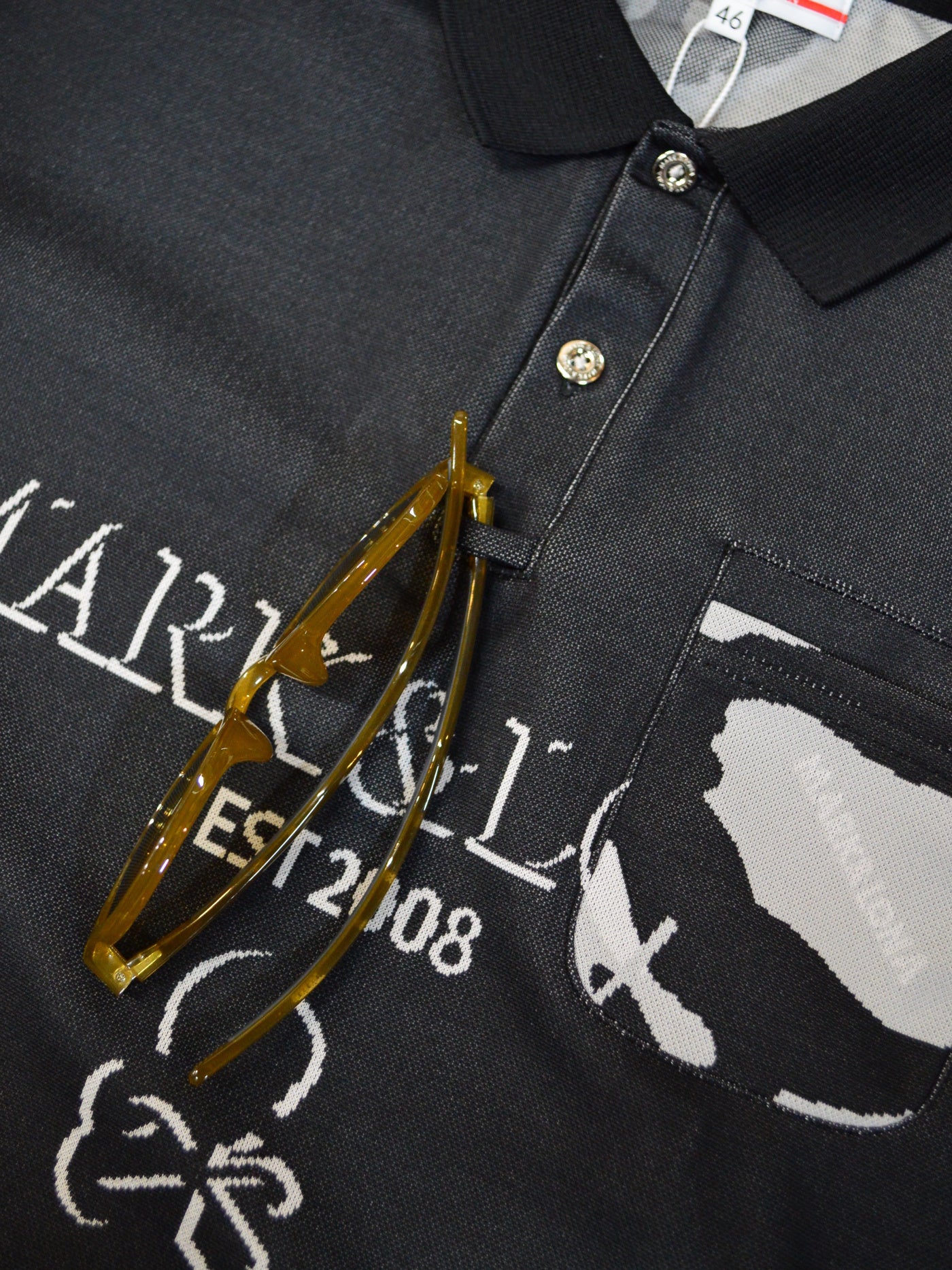 Gauge Camouflage Jacquard Polo | MEN / BLACK