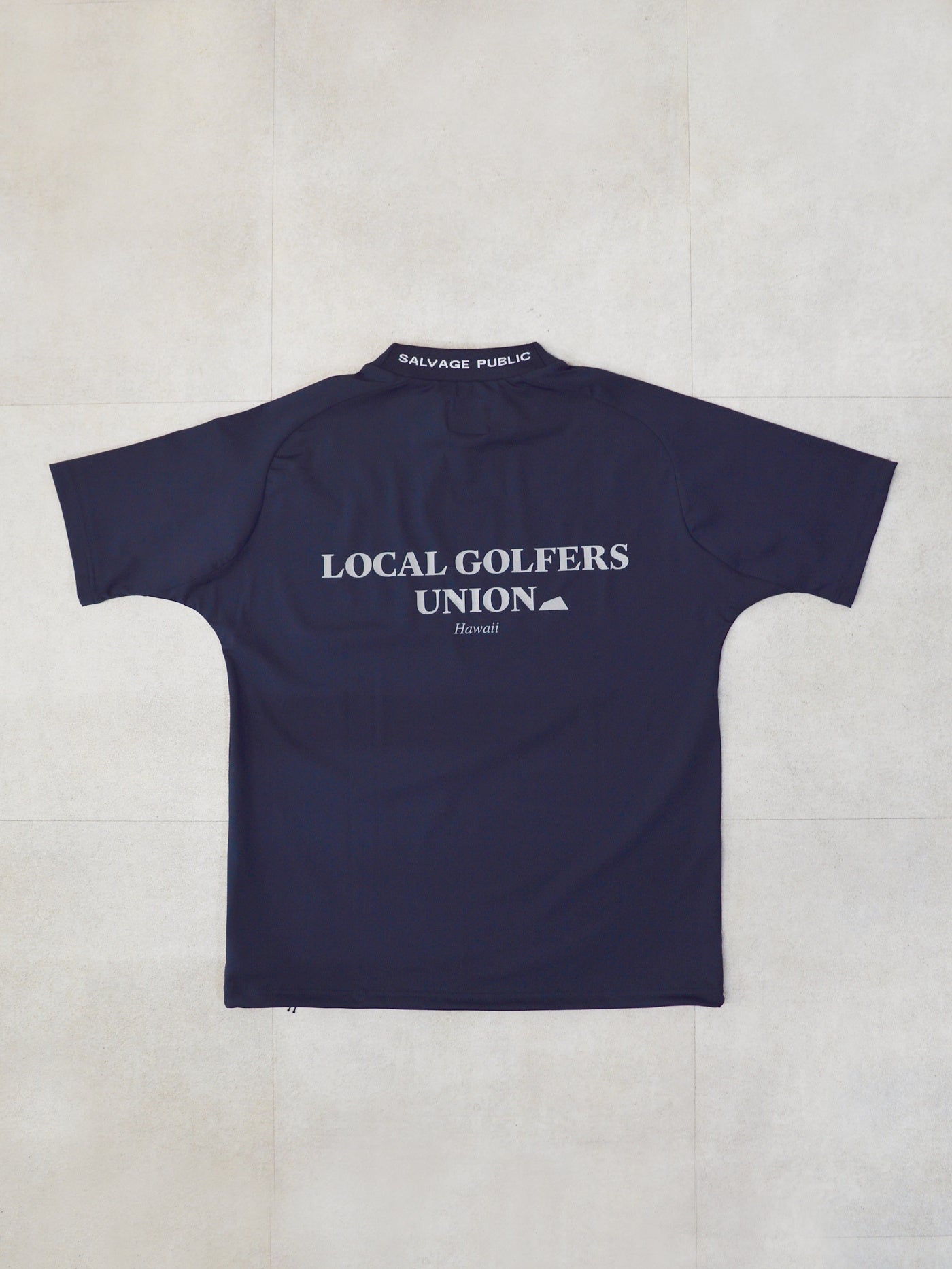 SVKS6012［サルベージパブリックコレパ］アロヘアモックネック S/S(LOCAL GOLFERS UNION) / NAVY