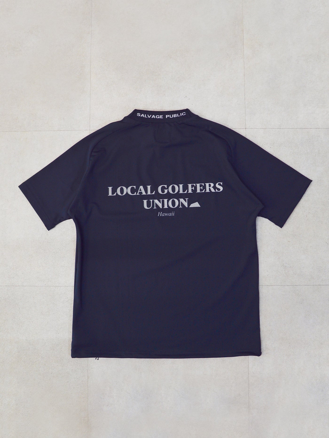 SVKS6012［サルベージパブリックコレパ］アロヘアモックネック S/S(LOCAL GOLFERS UNION) / NAVY