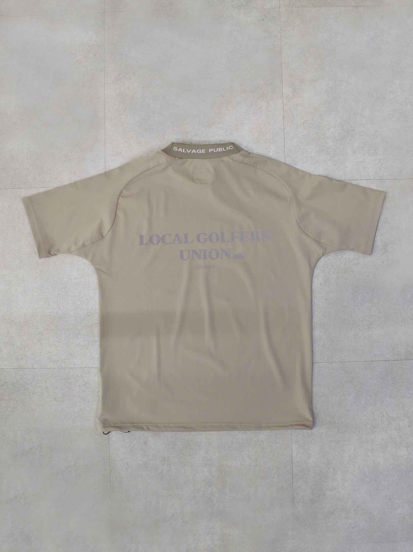 SVKS6012［サルベージパブリックコレパ］アロヘアモックネック S/S(LOCAL GOLFERS UNION) / BEIGE