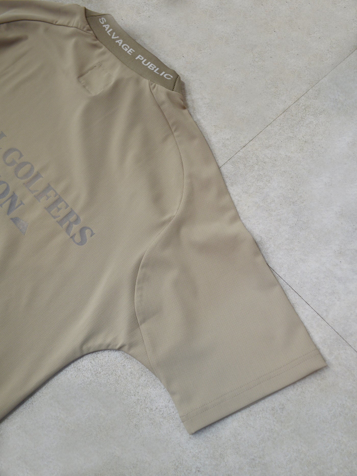 SVKS6012［サルベージパブリックコレパ］アロヘアモックネック S/S(LOCAL GOLFERS UNION) / BEIGE