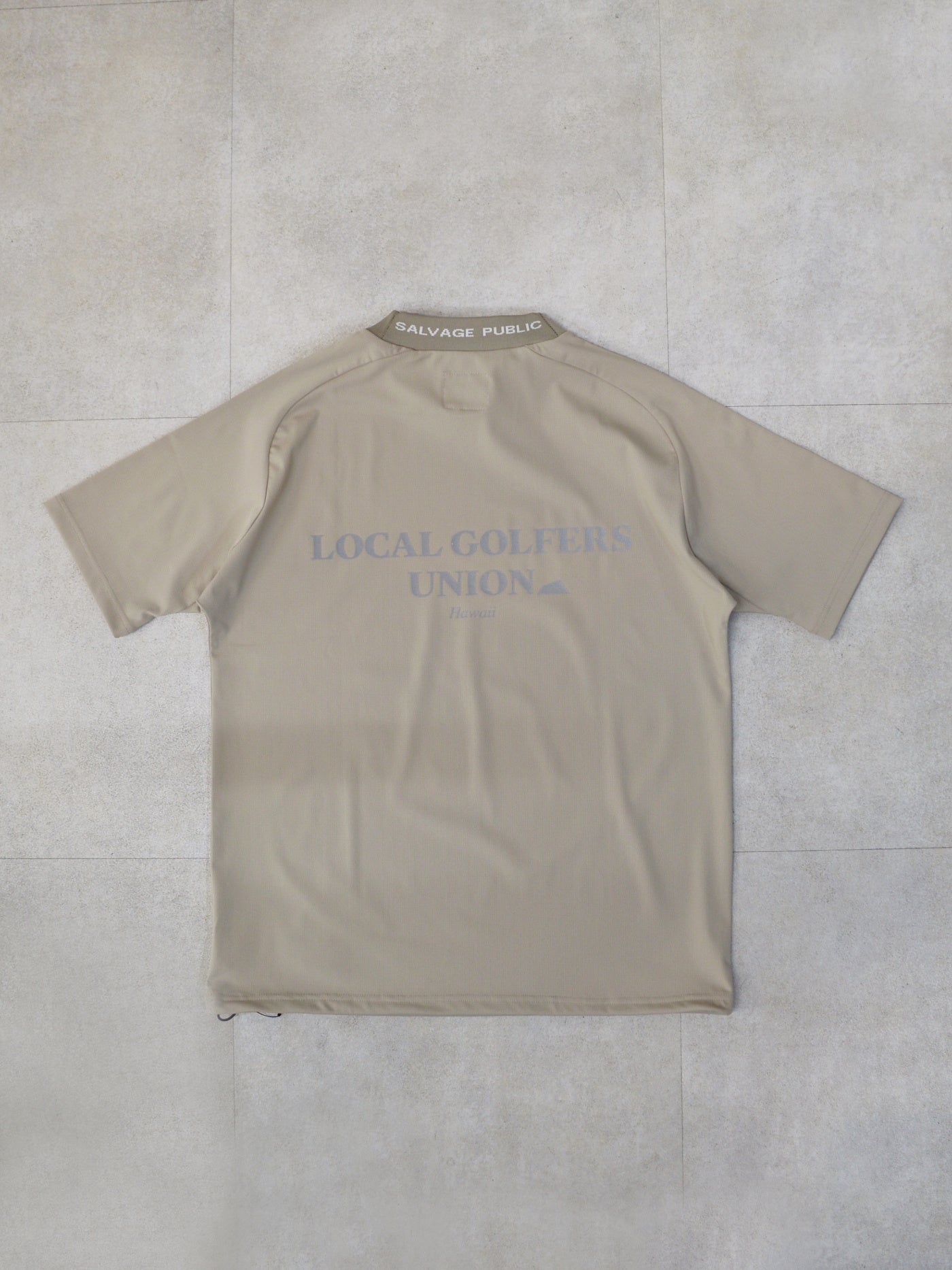 SVKS6012［サルベージパブリックコレパ］アロヘアモックネック S/S(LOCAL GOLFERS UNION) / BEIGE