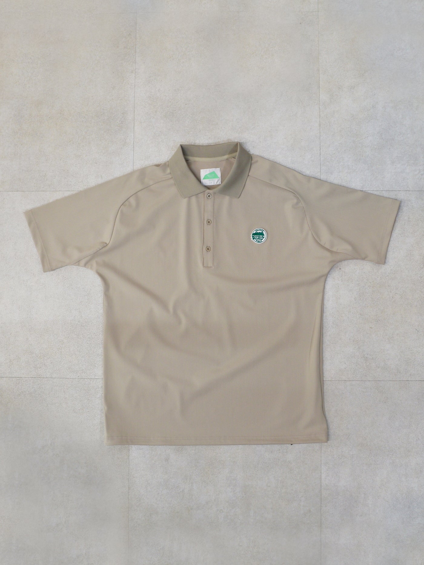SVKS6011［サルベージパブリックコレパ］アロヘアテックポロ S/S (Pitch＆Run) / BEIGE