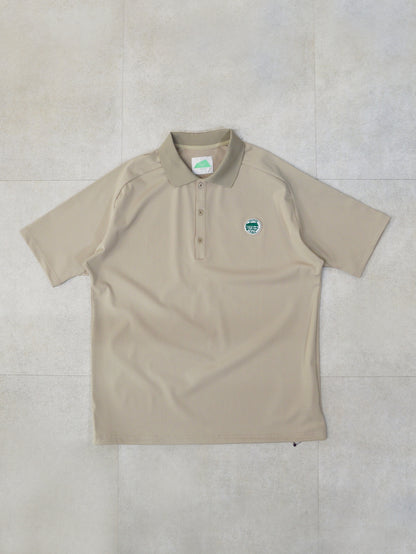 SVKS6011［サルベージパブリックコレパ］アロヘアテックポロ S/S (Pitch＆Run) / BEIGE