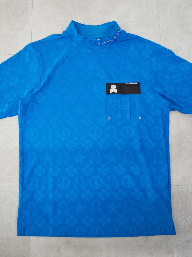 Imperial Jacquard Mock Tee | MEN / BLUE – ADVANTAGE