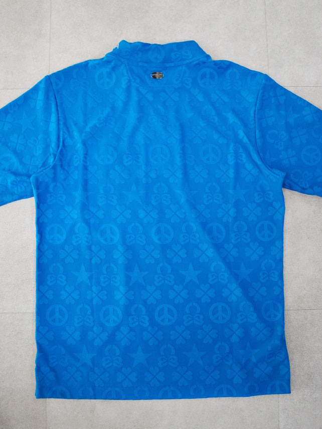 Imperial Jacquard Mock Tee | MEN / BLUE – ADVANTAGE