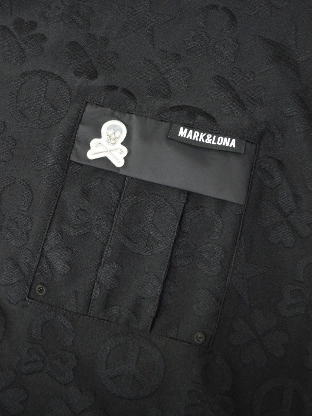 Imperial Jacquard Mock Tee | MEN / BLACK