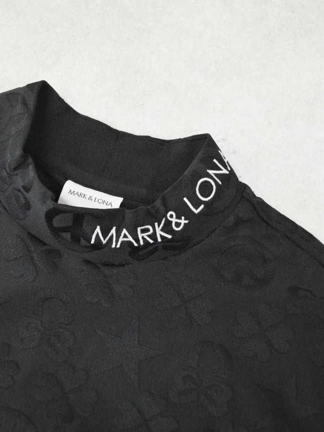 Imperial Jacquard Mock Tee | MEN / BLACK