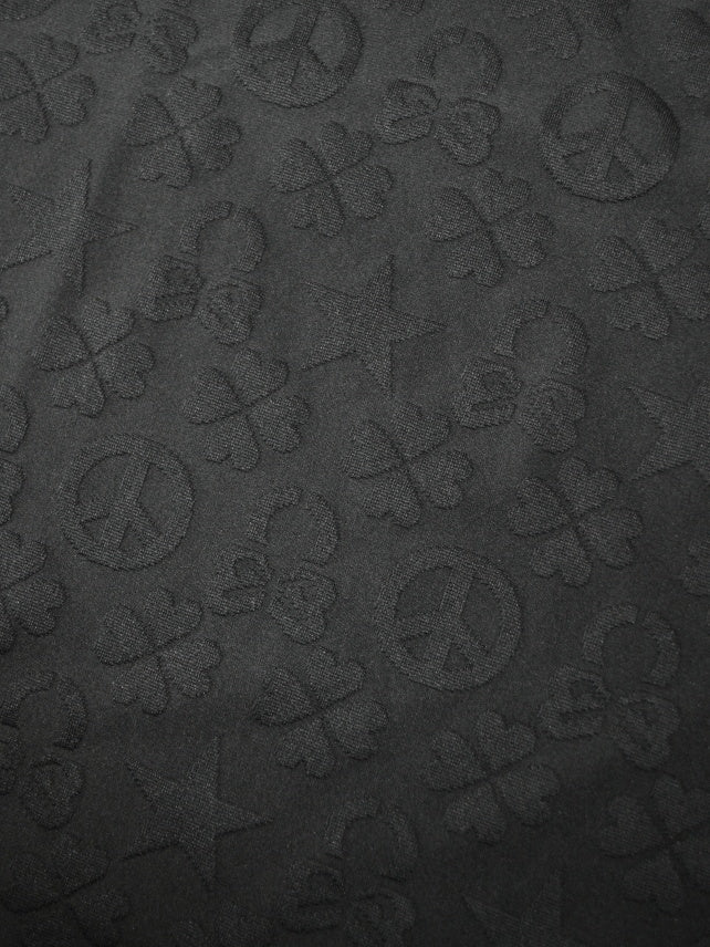 Imperial Jacquard Mock Tee | MEN / BLACK