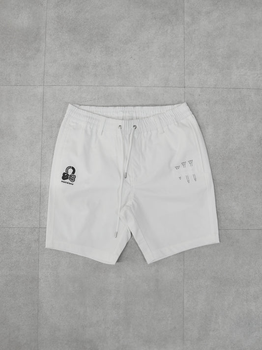 Quadra Performance Twill Golf Shorts | MEN / WHITE