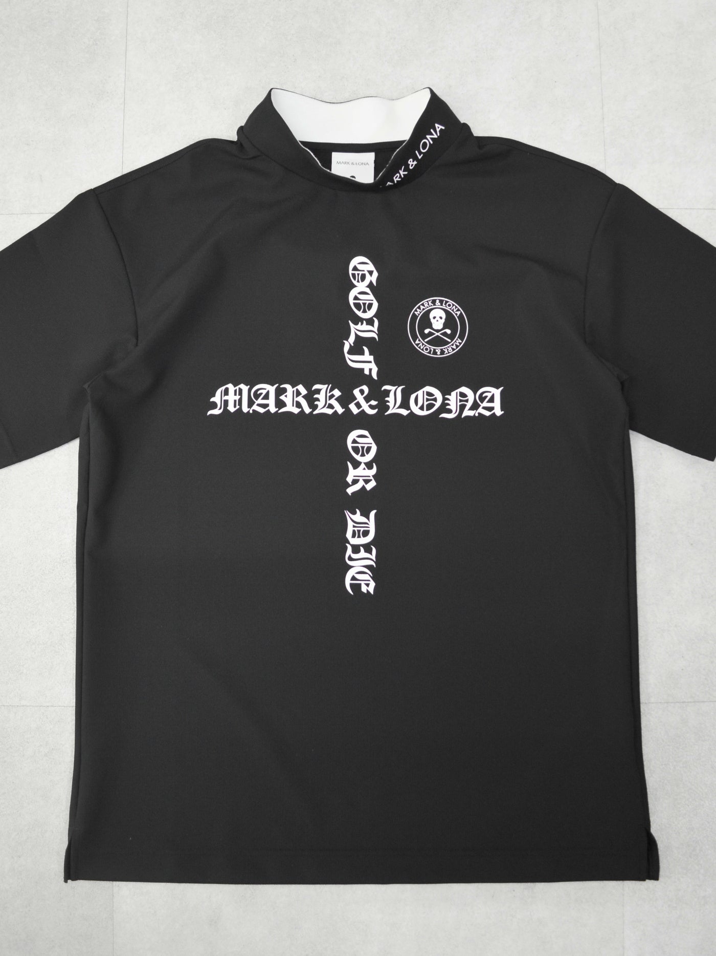 モノトーンシック Croce Waffle Mock Neck Tee | MEN / BLACK – ADVANTAGE