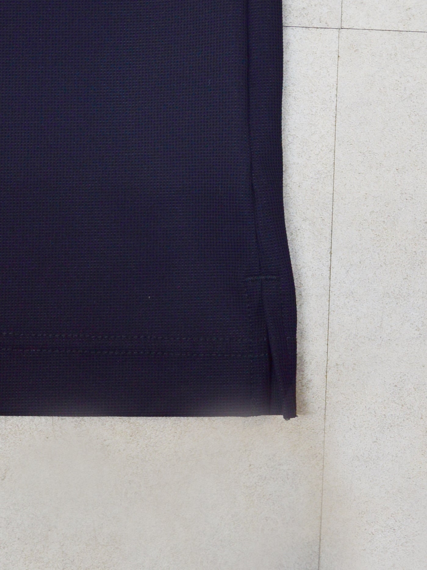 Croce Waffle Mock Neck Tee | MEN / NAVY