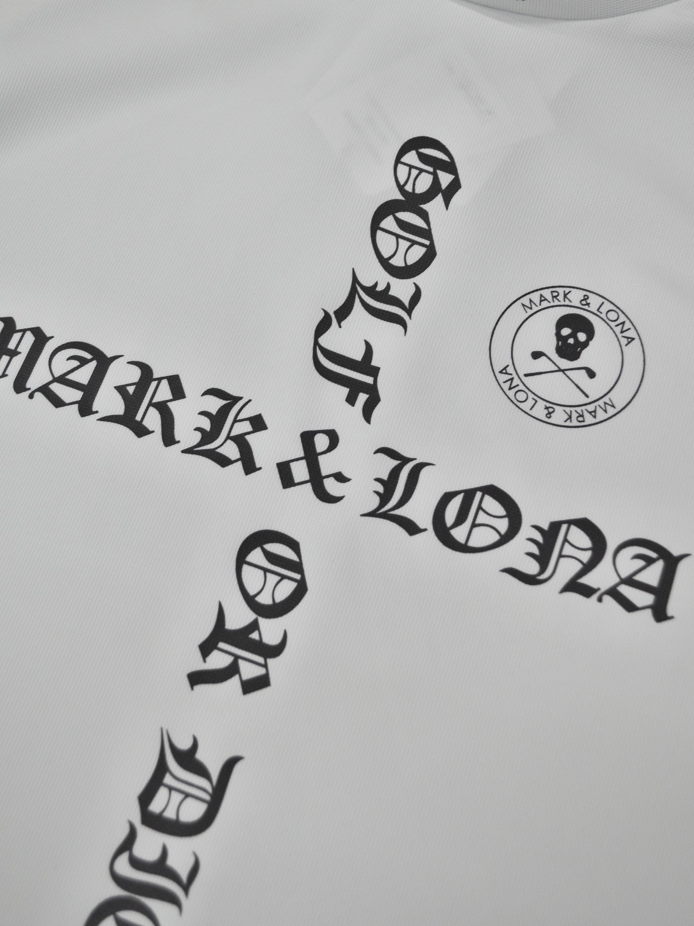 Croce Waffle Mock Neck Tee | MEN / WHITE