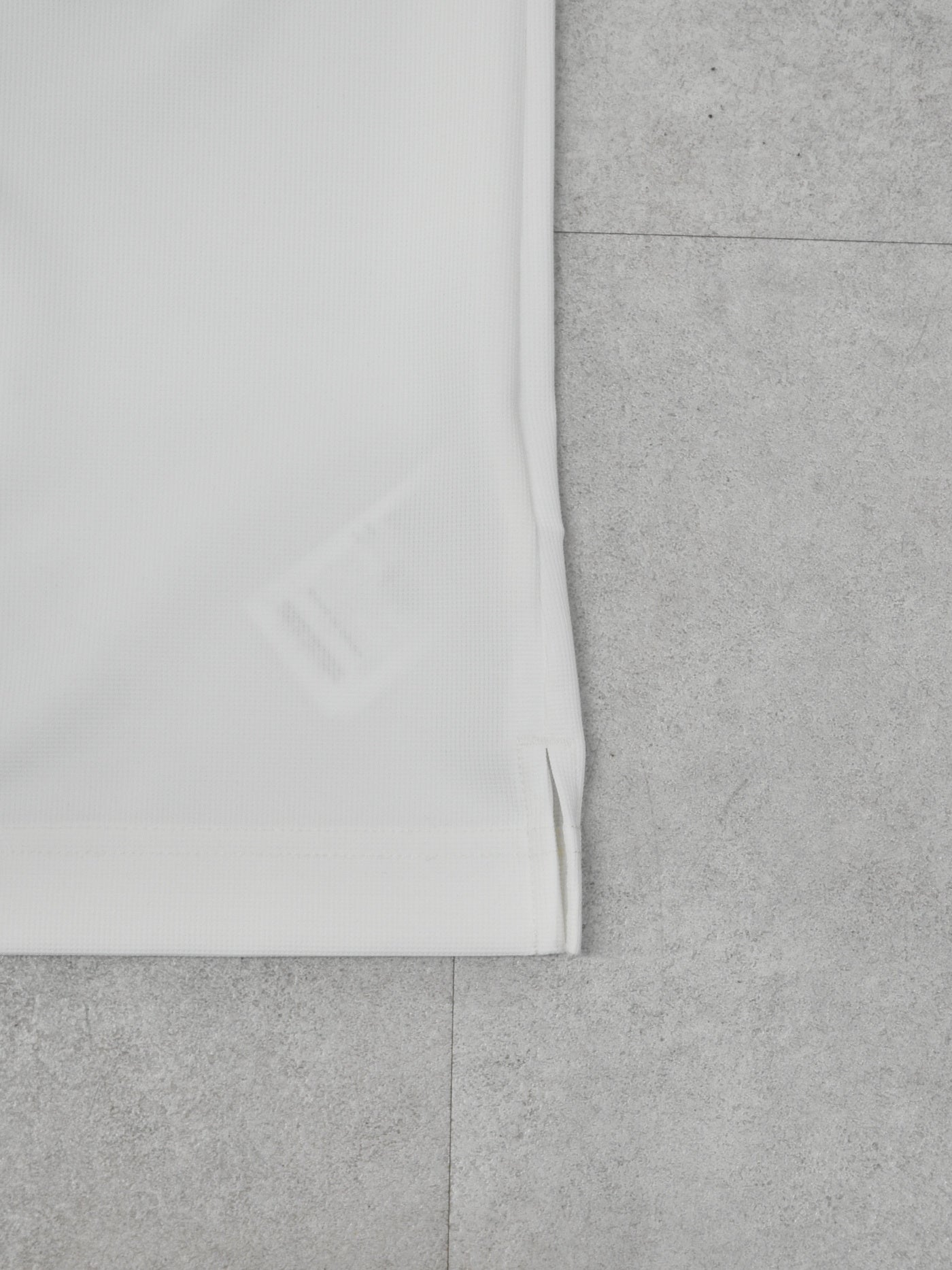 Croce Waffle Mock Neck Tee | MEN / WHITE