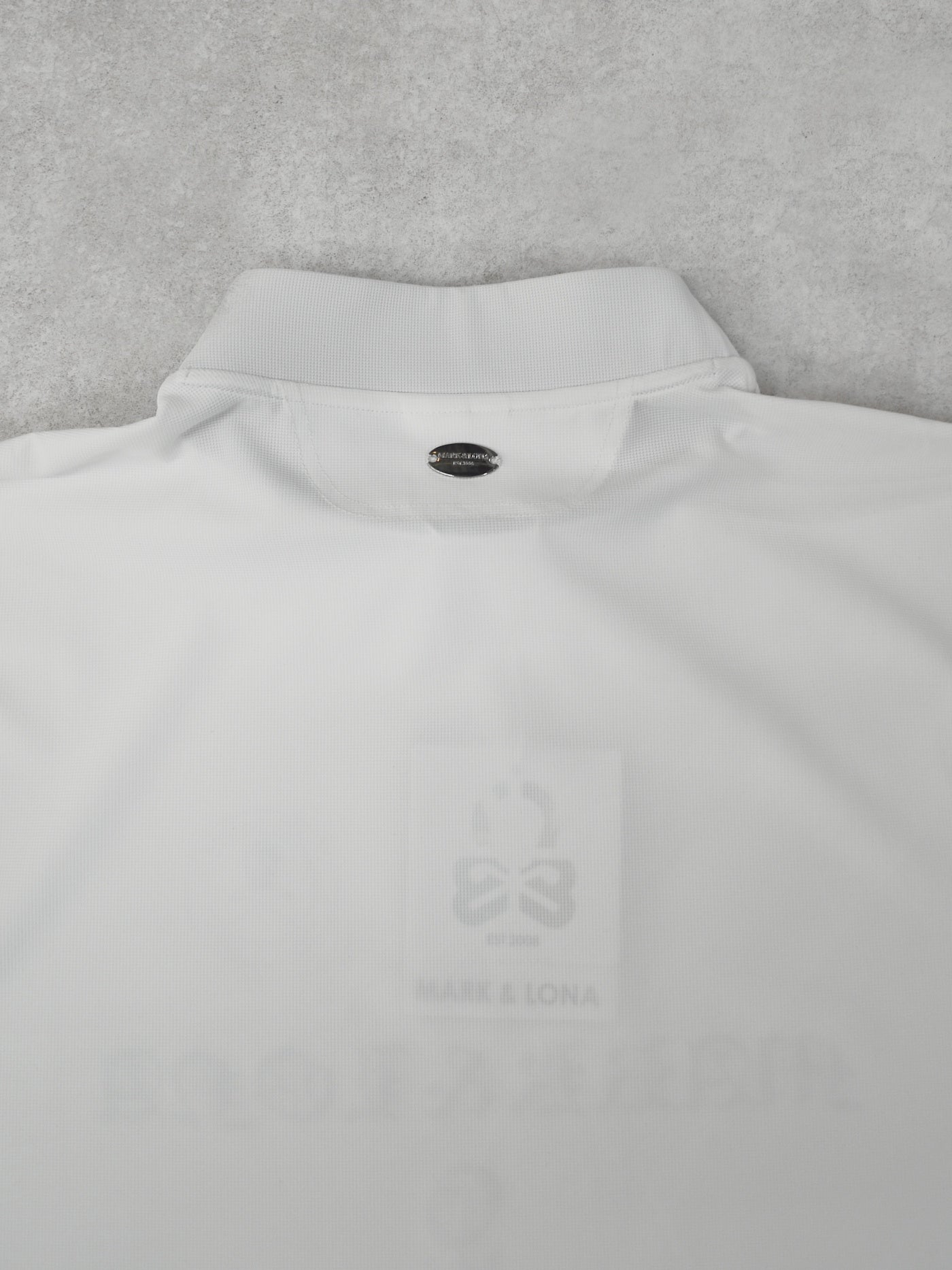 Croce Waffle Mock Neck Tee | MEN / WHITE