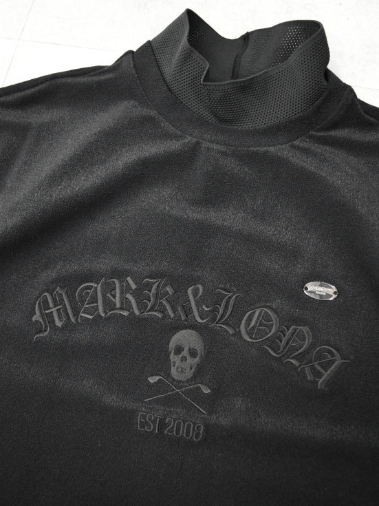 Sovereign Pile Mock Neck Tee | MEN / BLACK