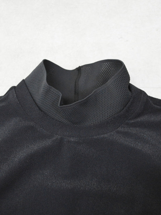 Sovereign Pile Mock Neck Tee | MEN / BLACK