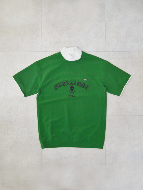 Sovereign Pile Mock Neck Tee | MEN / GREEN