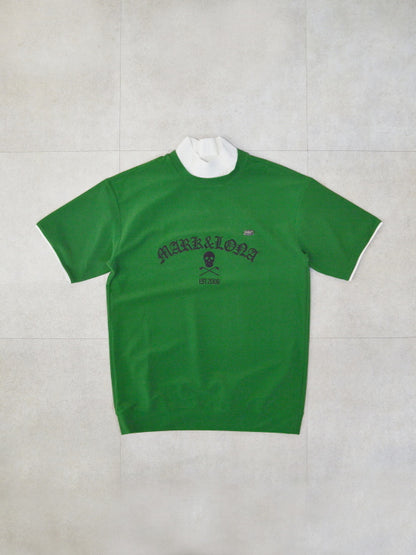 Sovereign Pile Mock Neck Tee | MEN / GREEN