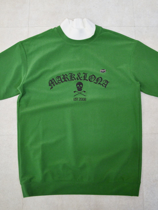 Sovereign Pile Mock Neck Tee | MEN / GREEN