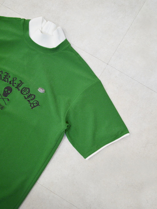 Sovereign Pile Mock Neck Tee | MEN / GREEN
