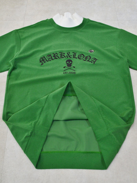 Sovereign Pile Mock Neck Tee | MEN / GREEN