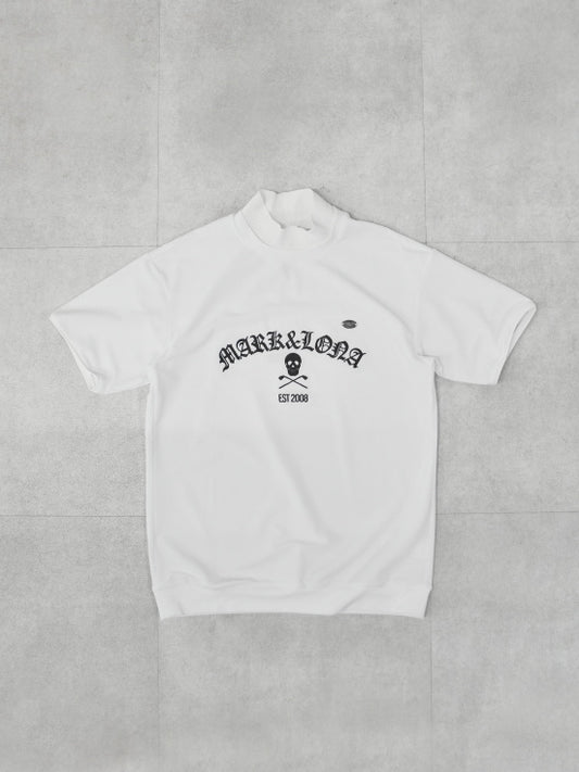 Sovereign Pile Mock Neck Tee | MEN / WHITE