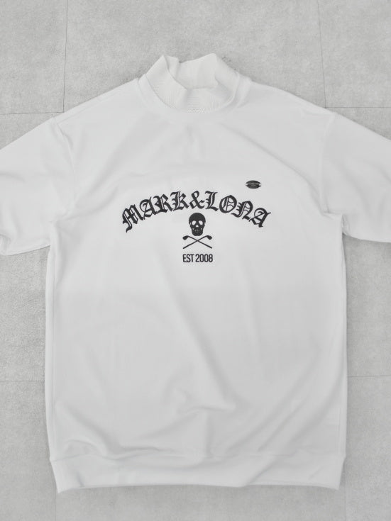 Sovereign Pile Mock Neck Tee | MEN / WHITE