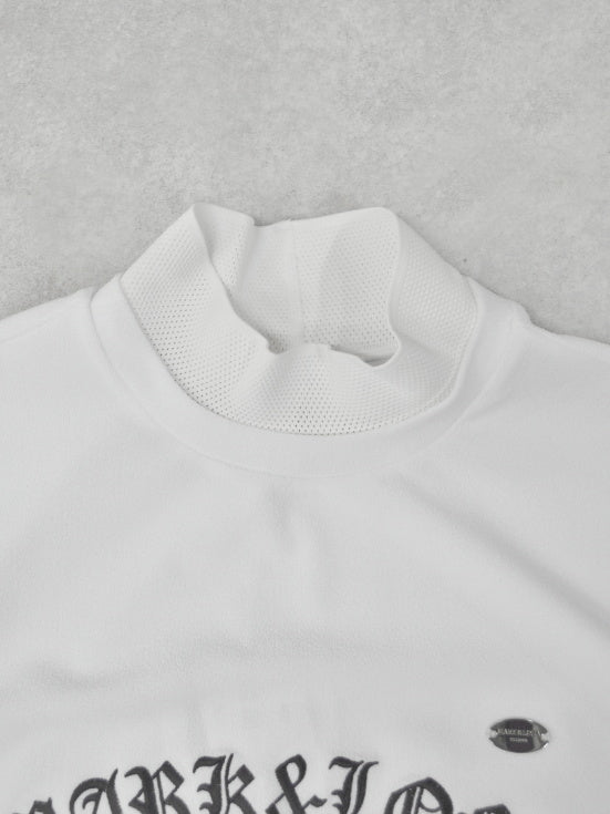 Sovereign Pile Mock Neck Tee | MEN / WHITE