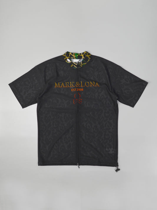 Fragment Jacquard Mock Tee | MEN / BLACK